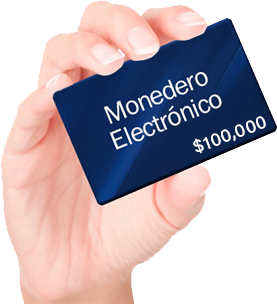 Monedero electrónico $100,000