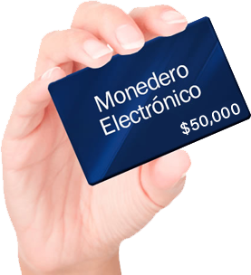 Monedero electrónico $50,000